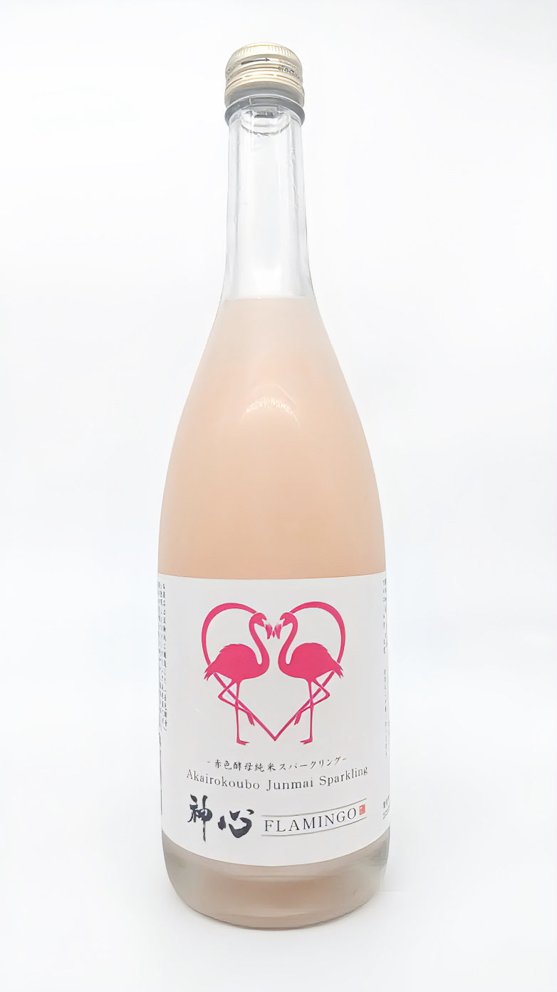 日本酒 嘉美心 FLAMINGO 赤色酵母純米スパークリング 720ml 【岡山県 嘉美心酒造】