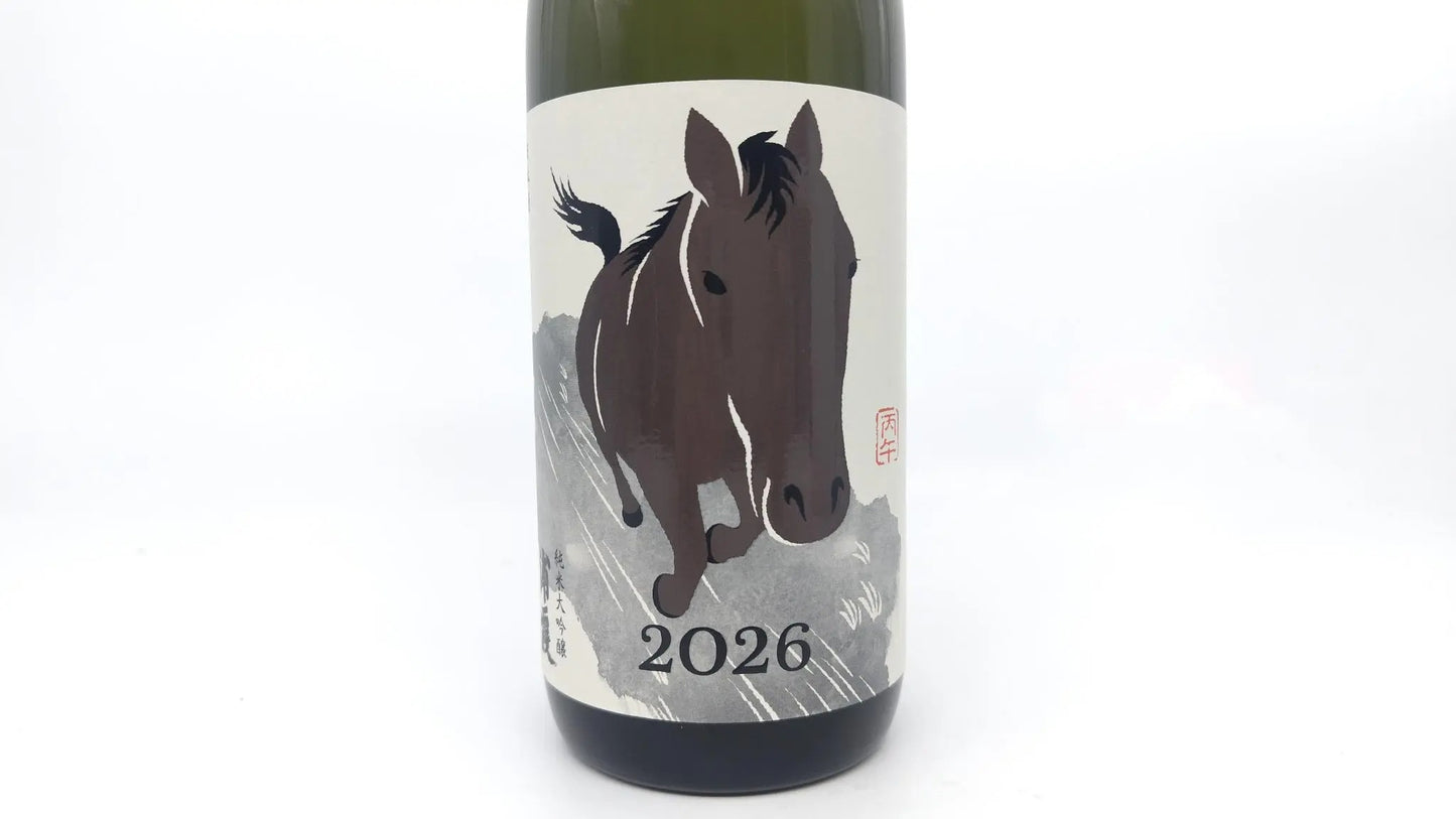 Sake Uragasumi Zodiac Label – Hinoe-Uma – Junmai Daiginjo 720ml (Box Included) 【Saura Corporation, Miyagi Prefecture】