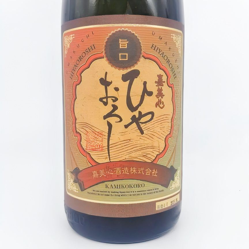 Japanese Sake - Kamikokoro Junmai Ginjo Umakuchi Hiyaoroshi 1800ml [Okayama – Kamikokoro Brewery]