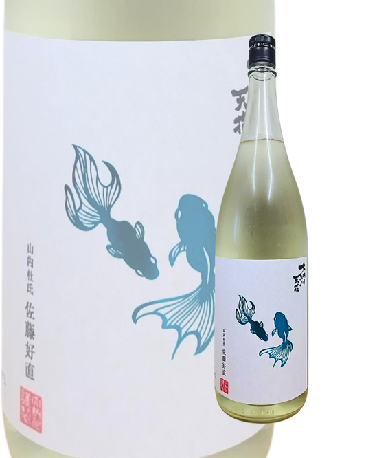 日本酒 大納川 天花 純米吟釀 無濾過原酒 金魚標籤 1800ml【秋田縣 大納川酒藏】