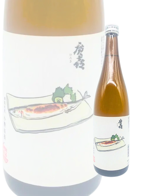 日本酒 廣喜 特別純米 秋刀魚標籤 720ml 【岩手縣 紫波酒造店】